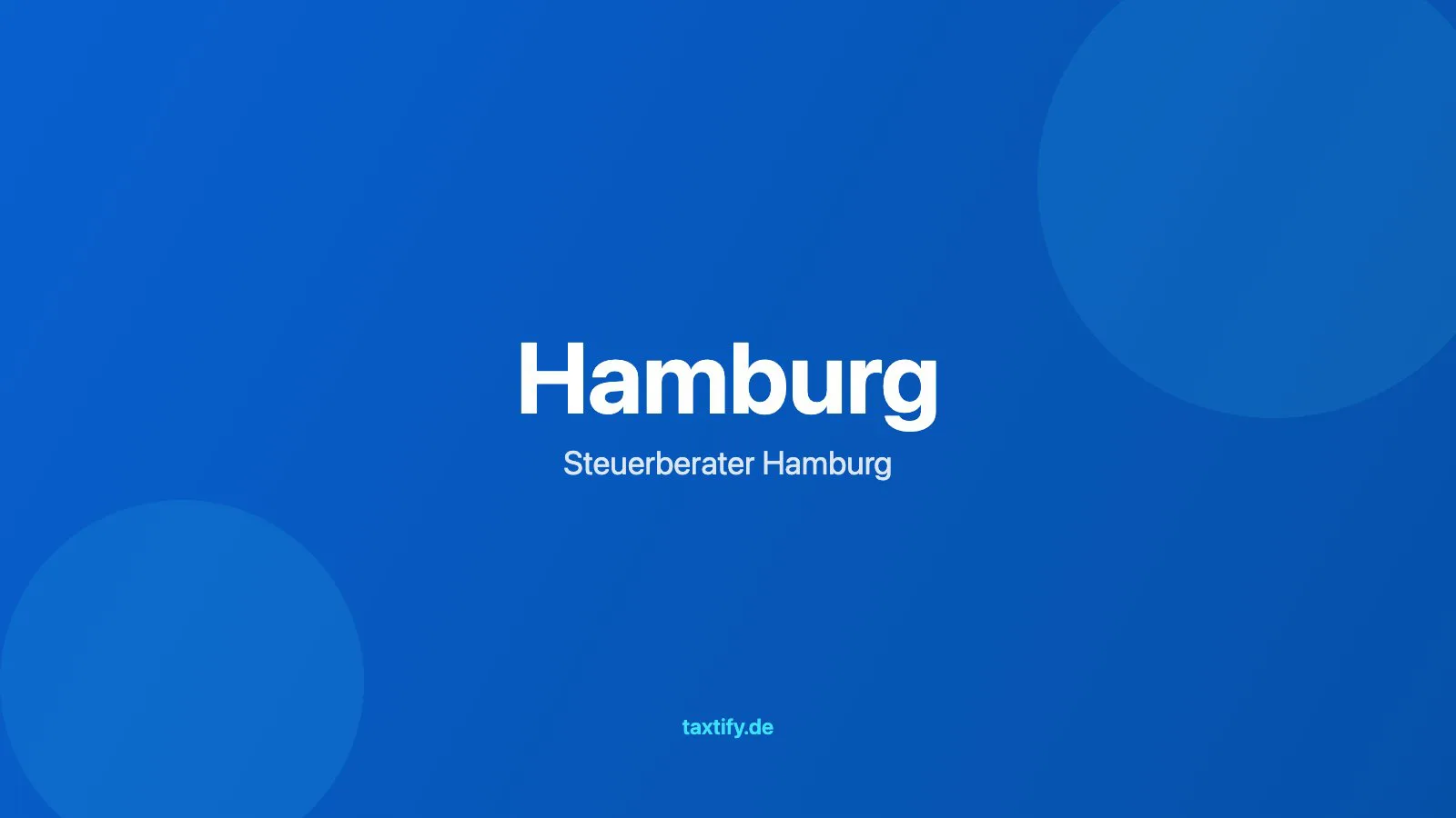 Steuerberater in Hamburg finden – taxtify