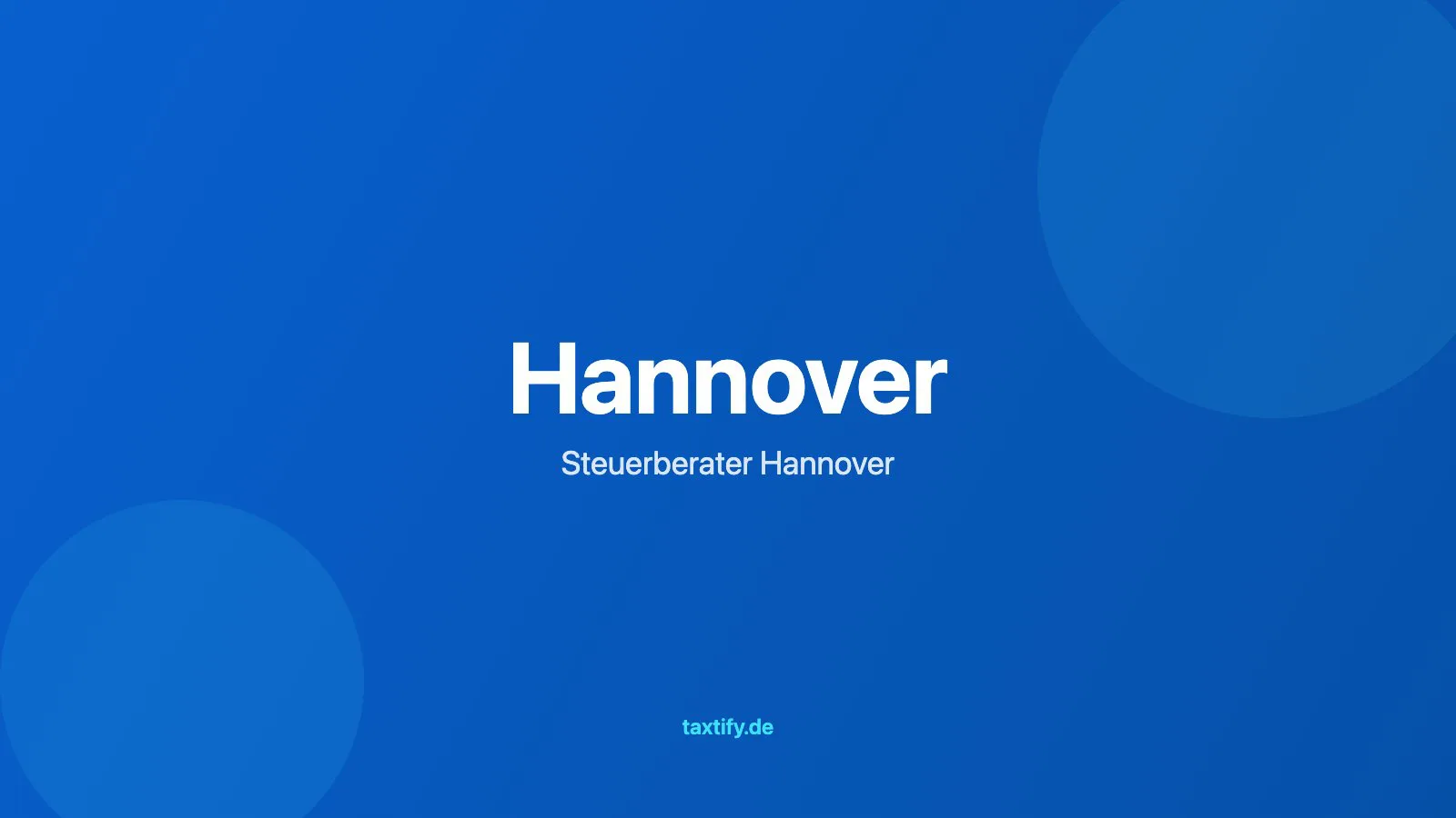 Steuerberater in Hannover finden – taxtify